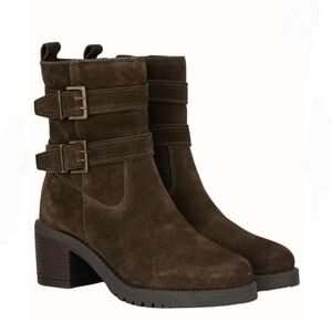 Vintage Foundry Co. Charmaine Women's Boots In Olive Suede Size 7